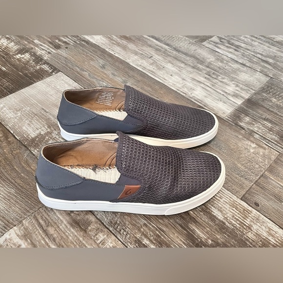 Olukai Pehuea Women's Size 8 W Gray Slip On Sneaker Shoes - Picture 7 of 7